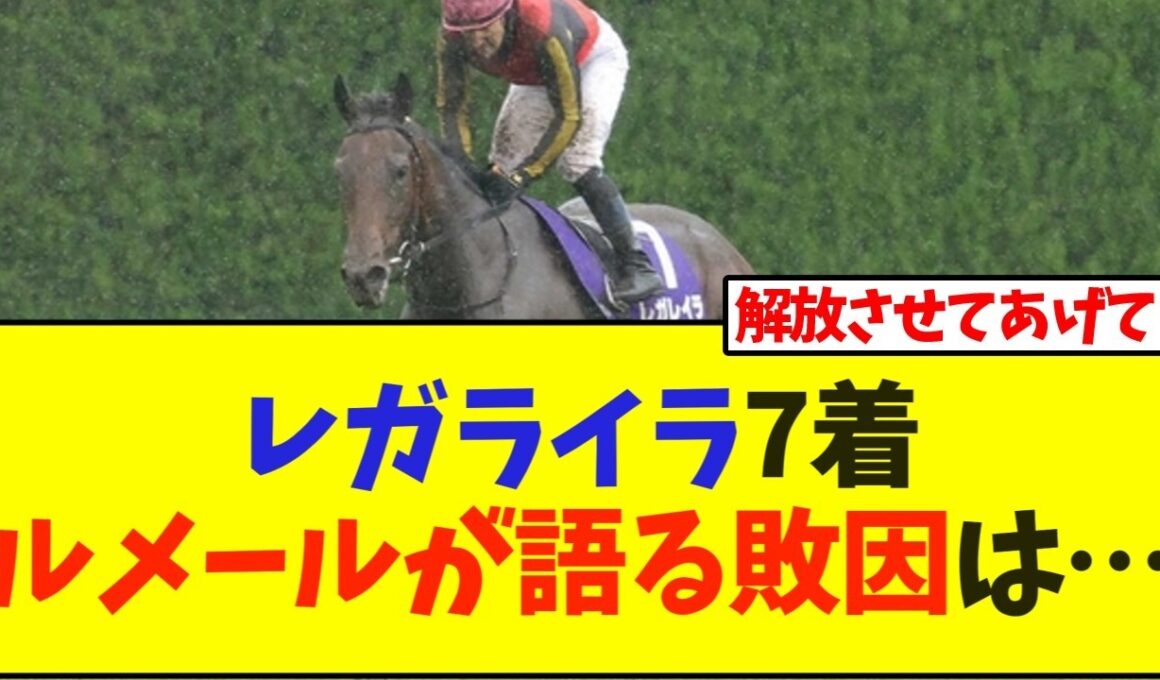 レガライラ宝塚記念は7着、ルメールが語る敗因は…【競馬】