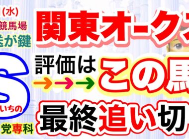 【関東オークス2026】水曜日の川崎競馬場、穴党専科しーいちの最終追い切り評価と最終穴馬！栗東から来る馬の馬体重にも要注意