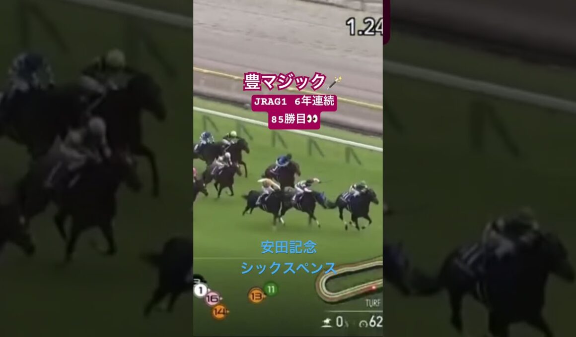 【安田記念】シックスペンス　鞍上武豊騎手はJRA G1 6年連続85勝目。おめでとう御座います🥳#競馬 #武豊 #安田記念 #シックスペンス #東京競馬場 #jra