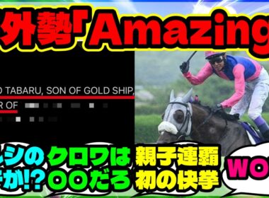 『ゴールドシップの息子メイショウタバルが宝塚記念勝利に海外勢も大興奮！』ウマ娘反応集 まとめ 【海外の反応】