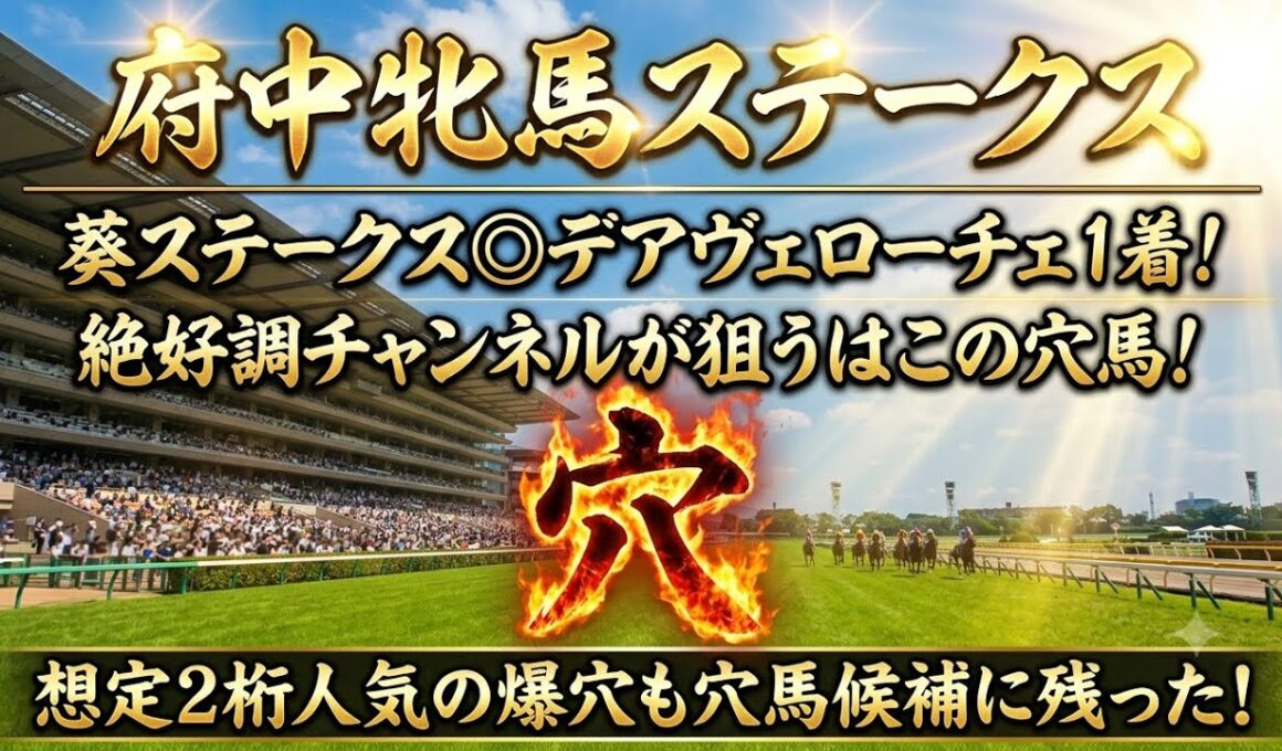 【府中牝馬S2026】穴馬候補発表！〇〇の穴馬がとにかく狙い目！中穴〜大穴まで狙えるレース！