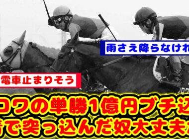 【宝塚記念】前日に単勝1億円以上がブチ込まれたクロワデュノールが2着になりブチ込んだ人を心配するのが話題に！！【競馬反応集】