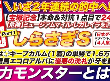 🎯怪力モンスターが登場！→【しらさぎステークス2026予想】昨年は◎キープカルム１着の単勝で1.6万を回収！エコロアルバに道悪の洗礼が牙を剥く？！
