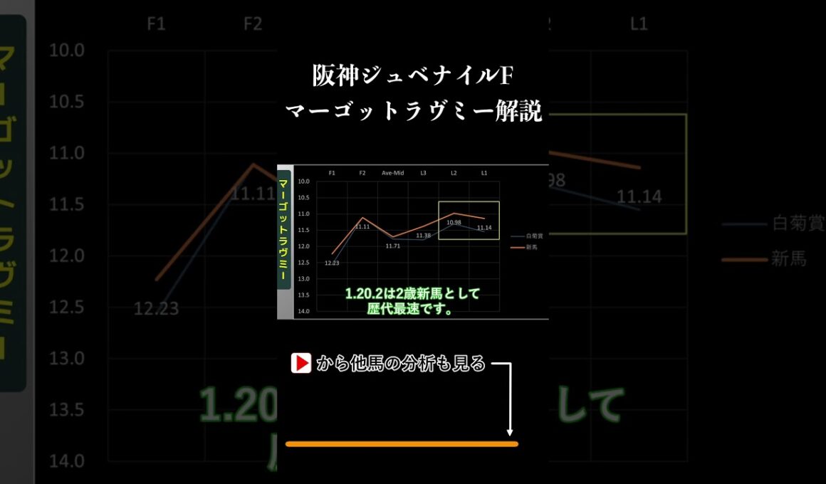 阪神ジュベナイルフィリーズ ラップタイム分析【マーゴットラヴミー編】