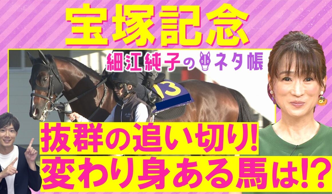 【ＧⅠ馬を抑えて…細江さんの注目はあの伏兵！？】クロワデュノール、メイショウタバル、ミュージアムマイル、ダノンデサイル、レガレイラ・・・上半期の総決算！宝塚記念(ＧⅠ)を徹底解説！＜細江純子のネタ帳＞