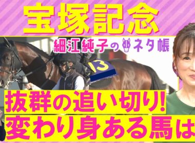 【ＧⅠ馬を抑えて…細江さんの注目はあの伏兵！？】クロワデュノール、メイショウタバル、ミュージアムマイル、ダノンデサイル、レガレイラ・・・上半期の総決算！宝塚記念(ＧⅠ)を徹底解説！＜細江純子のネタ帳＞