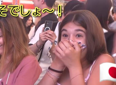 W杯でお祭り雰囲気の大阪なんばにきて外国人観光客が日本の素晴らしさを体感