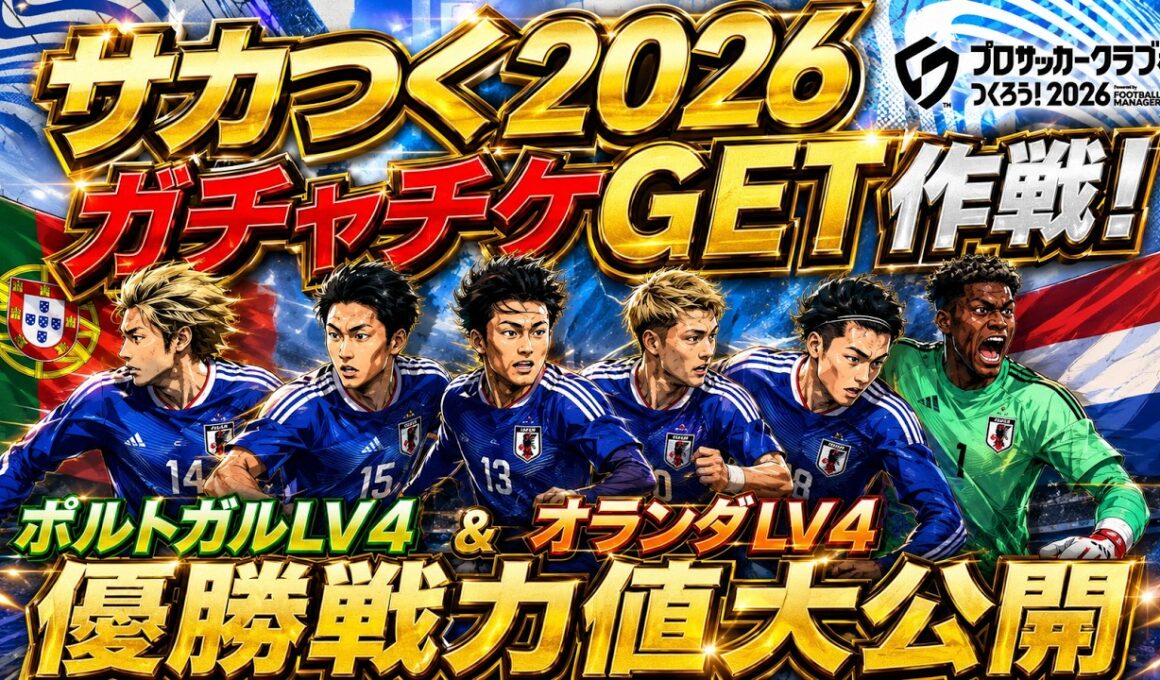 【サカつく2026】番組の最後にチャンピオンズカップ裏技攻略法をお伝え致します 【ポルトガル＆オランダLV4戦力値大公開】