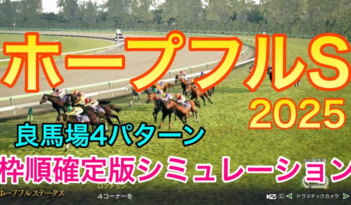 ホープフルステークス2025 枠順確定版 《良馬場4パターン》【 競馬予想 】【 ホープフルS2025 予想 】