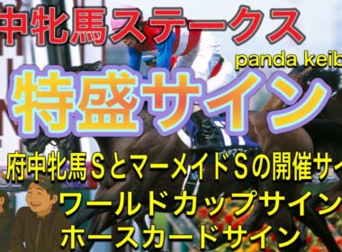 【府中牝馬ステークス 2026】大荒れ必至🔥サイン特盛でお届け‼️2週連続的中なるか⁉️panda keiba TV