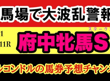 【府中牝馬S2026予想】雨馬場×ハンデ戦で大波乱警報！人気馬に危険信号！？激走穴馬と本命馬を完全公開！