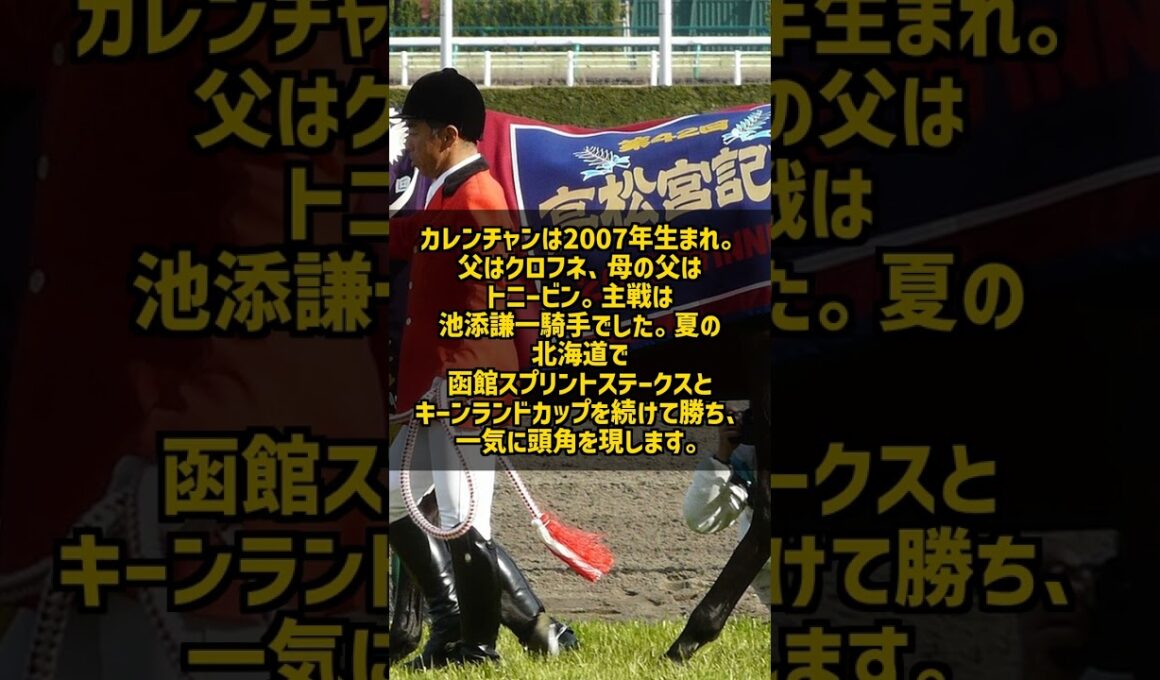 父クロフネの快速牝馬カレンチャン 夏の函館から短距離GI2勝の女王へ #Shorts