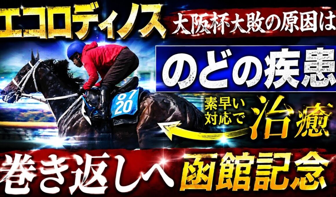 エコロディノス大阪杯大敗の原因はのどの疾患、素早い対応で治癒　巻き返しへ／函館記念