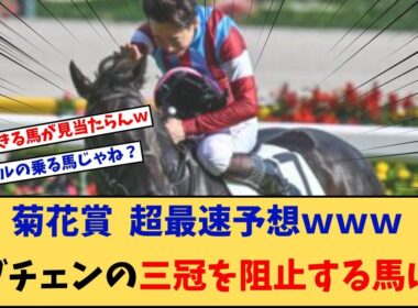 【菊花賞】「菊花賞超最速予想！ロブチェンの三冠を阻止しそうな馬っているの？」に対する競馬に役立つまとめ