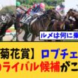【菊花賞】「ロブチェンの三冠を拒む、最大のライバル候補がこちらｗ」に対する競馬民の反応集