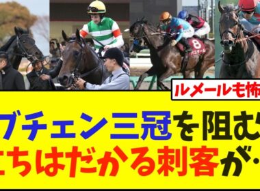 ロブチェンの三冠を阻む馬立ちはだかる刺客が…【競馬】