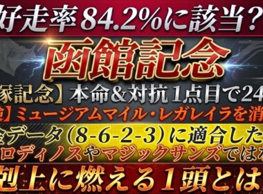 好走率84.2％に該当？→【函館記念2026予想】黄金データ（８-６-２-３）に適合したのは、エコロディノスやマジックサンズではない！下剋上に燃える１頭とは？