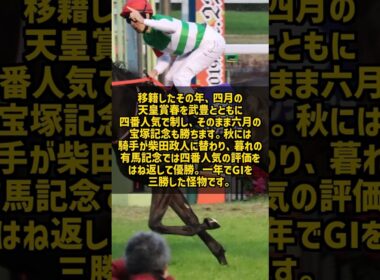 大井から来た馬がなぜ年度代表馬に 1989年にGIを3つ勝ったイナリワン #Shorts