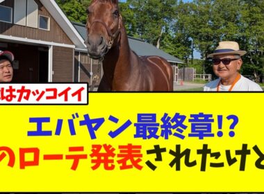 【速報】フォーエバーヤング最終章、今秋のローテ発表されたけど…【競馬】