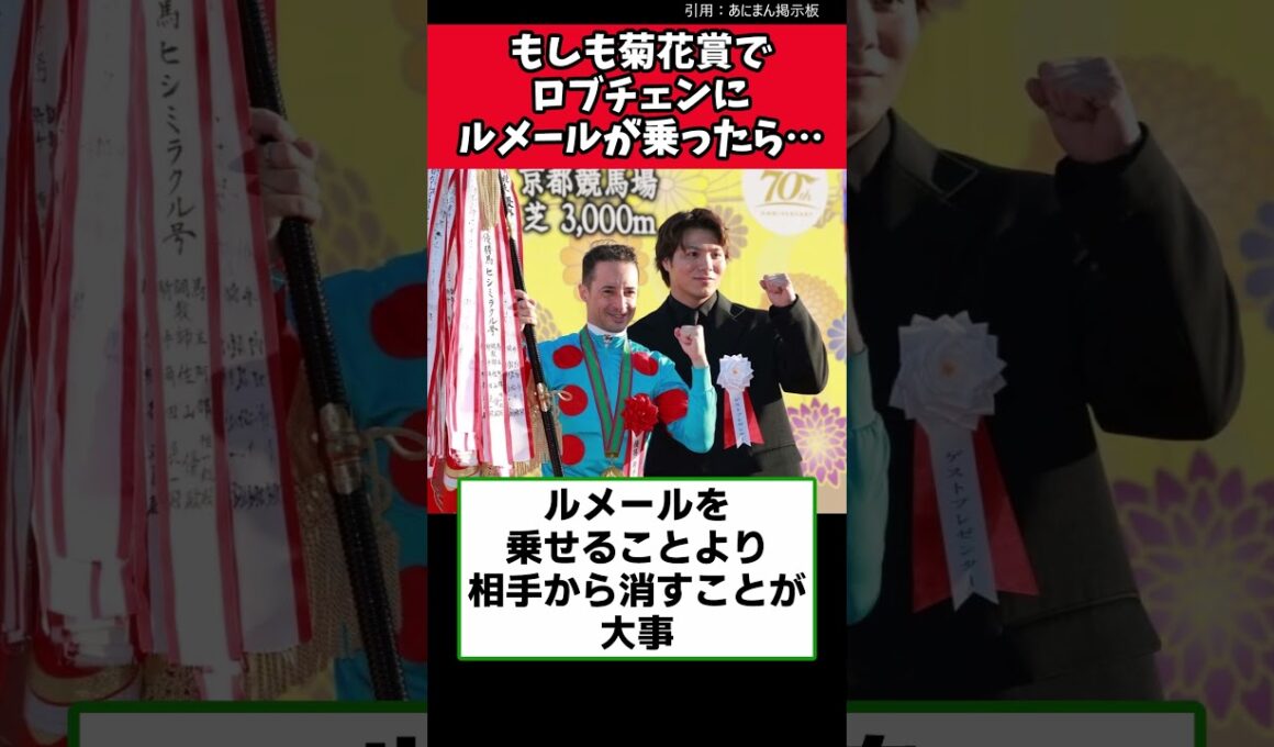 もしも菊花賞でロブチェンにルメールが乗ったら…【競馬反応集】　#ロブチェン　#菊花賞