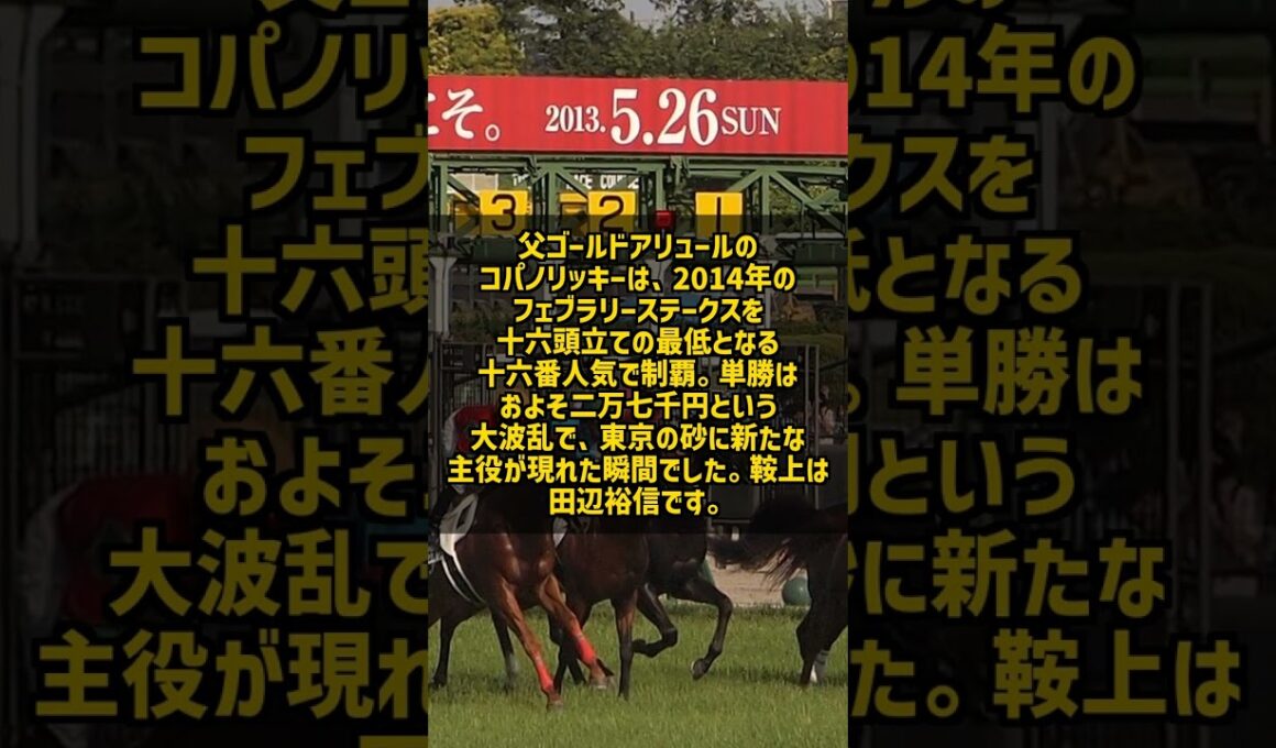16番人気で単勝2万7千円 そこから連覇したフェブラリーSの怪物 #Shorts