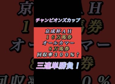 三連単18050円的中🎯【チャンピオンズカップ2024】魂の三連単24点勝負！#チャンピオンズカップ #レモンポップ#ウィルソンテソーロ#ペプチドナイル#ペイシャエス#三連単