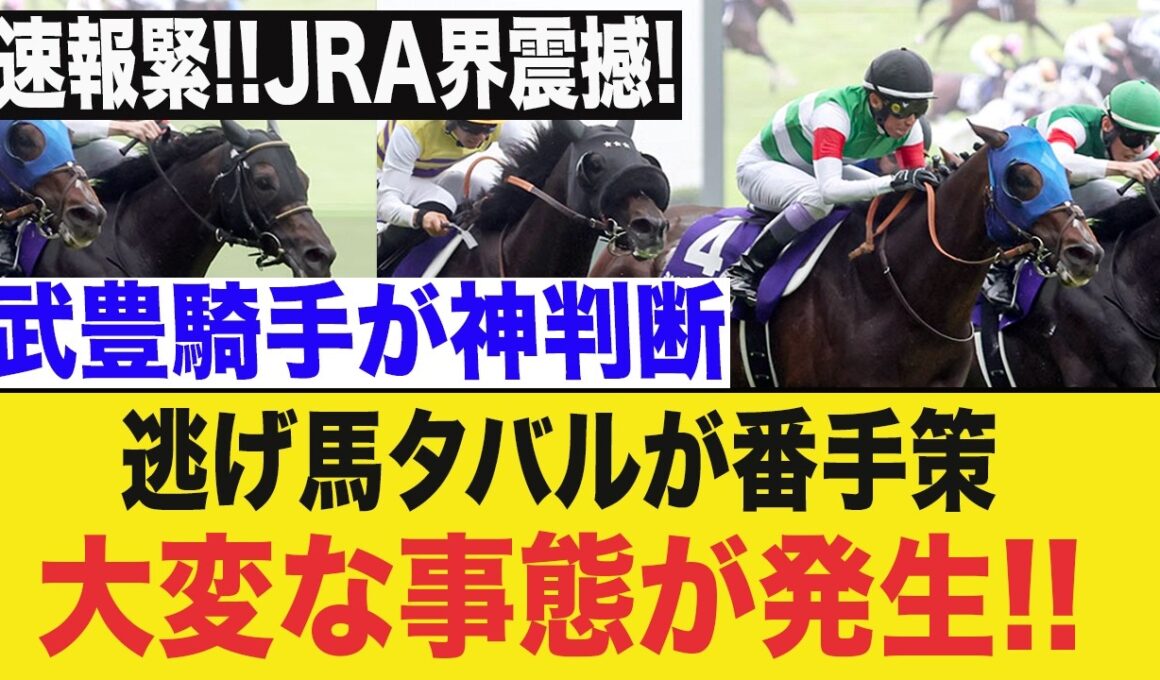 【宝塚記念衝撃】逃げ馬メイショウタバルが番手策で覚醒！武豊の神騎乗に隠された勝利の真相