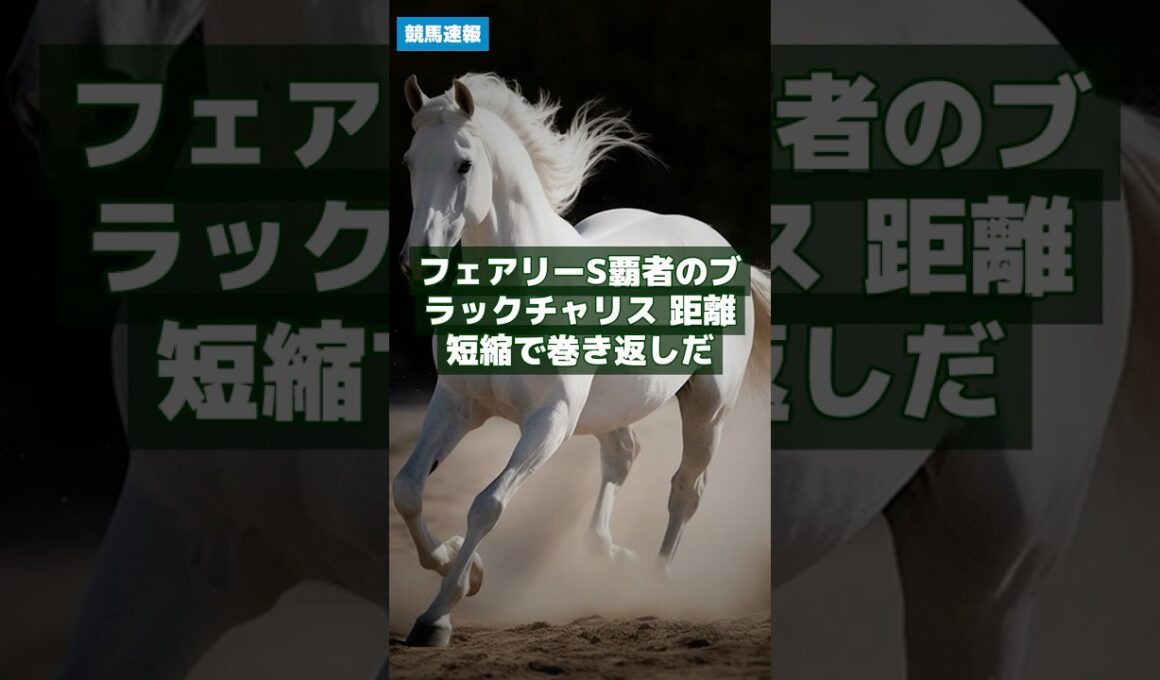 競馬NEWS｜6/27 フェアリーS覇者のブラックチャリス 距離短縮で巻き返しだ #Shorts