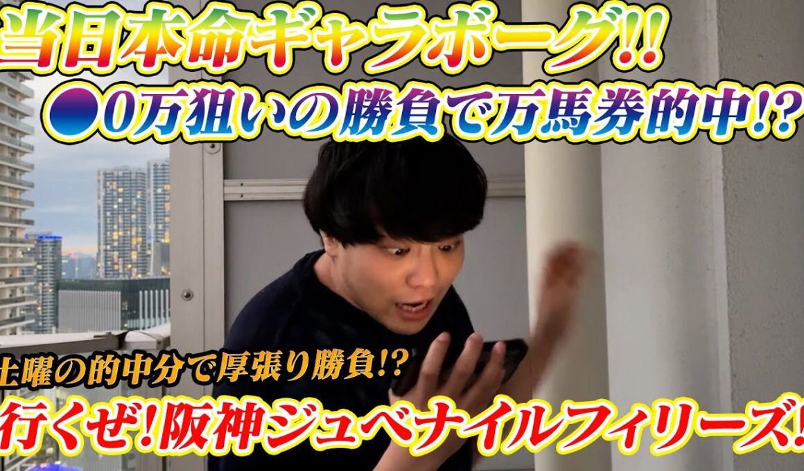 【阪神ジュベナイルフィリーズ】当日本命ギャラボーグ!!土曜の的中分で厚張り〇〇万円狙いの勝負!!