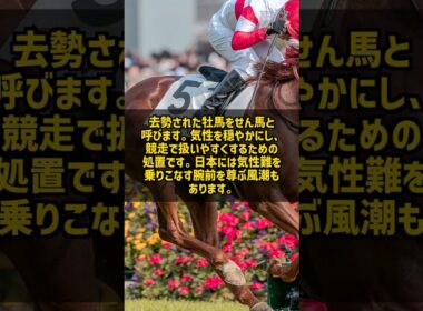 気性難で去勢された馬がダービーに出られない本当の理由 #Shorts