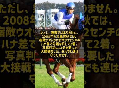12戦で一度も連を外さなかった牝馬を知っていますか #Shorts