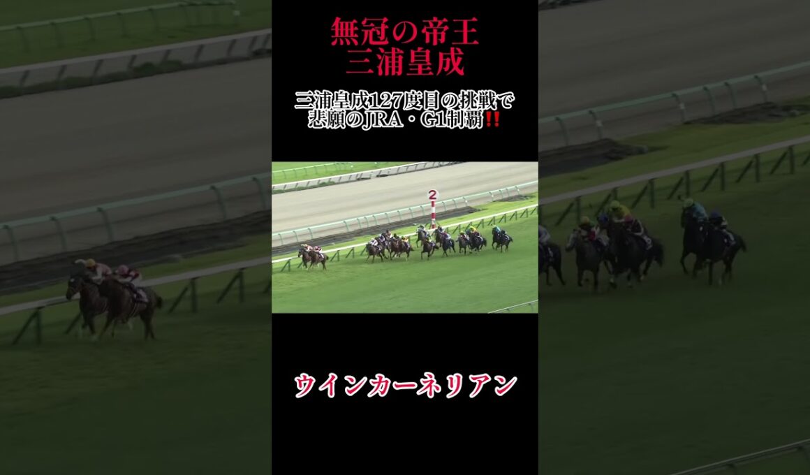 【2025 スプリンターズステークス（G1）】ウインカーネリアン三浦皇成127度目の挑戦で悲願のJRA・G1 初制覇！ #競馬 #jra #スプリンターズステークス #三浦皇成 #ウインカーネリアン