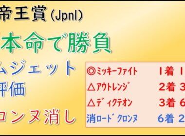 【帝王賞2026予想】 ラムジェット高評価の理由。帝王賞はW本命で勝負