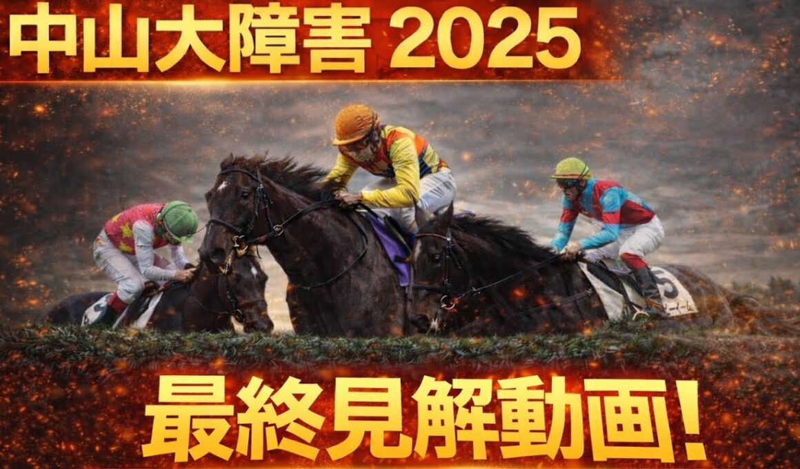 【中山大障害2025】最終見解！予想印&買い目発表🔥有馬の軍資金を増やしましょう！
