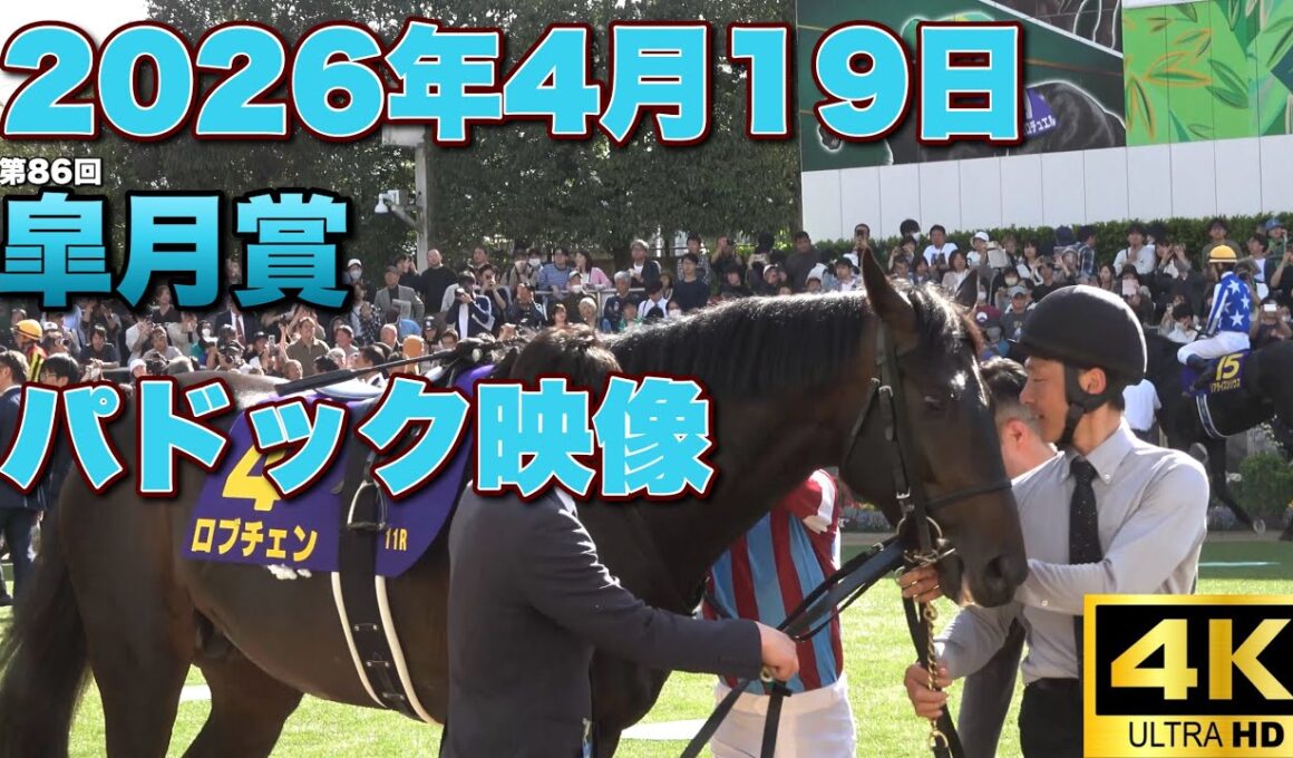 【4K動画】2026年第86回皐月賞パドック【ロブチェン】