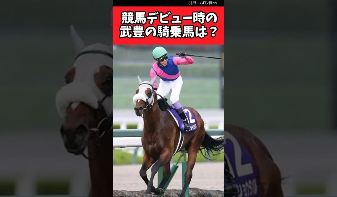 競馬デビュー時の武豊の騎乗馬は？【競馬反応集】#JRA　#武豊　#有馬記念