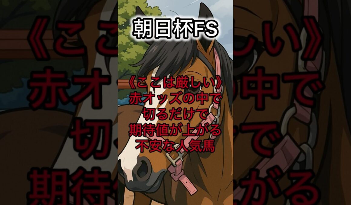 朝日杯フューチュリティステークス 切るだけで期待値が上がる危険な赤オッズ馬 #朝日杯fs #朝日杯フューチュリティステークス #ダイヤモンドノット