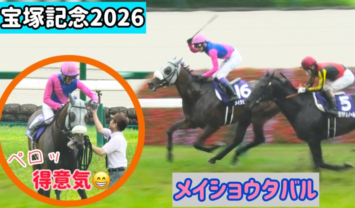 【宝塚記念2026】得意気な表情をキメて帰ってくるメイショウタバル【ゴールドシップ産駒】