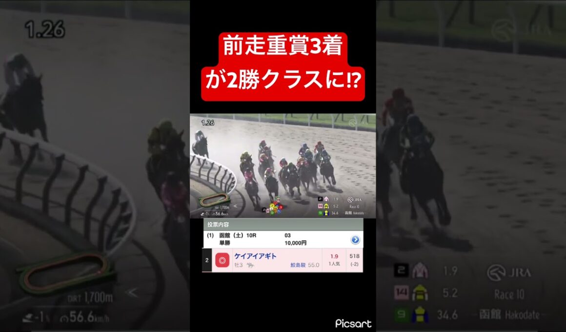 【圧倒的格上】前走重賞3着だった馬が2勝クラスで負けるわけないだろ #競馬