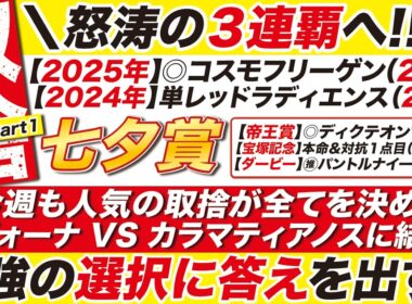 🎯３年連続的中へ→【七夕賞2026予想】今週も人気の取捨が全てを決める！サヴォーナ VS カラマティアノスに結論！２強の選択に答えを出す！