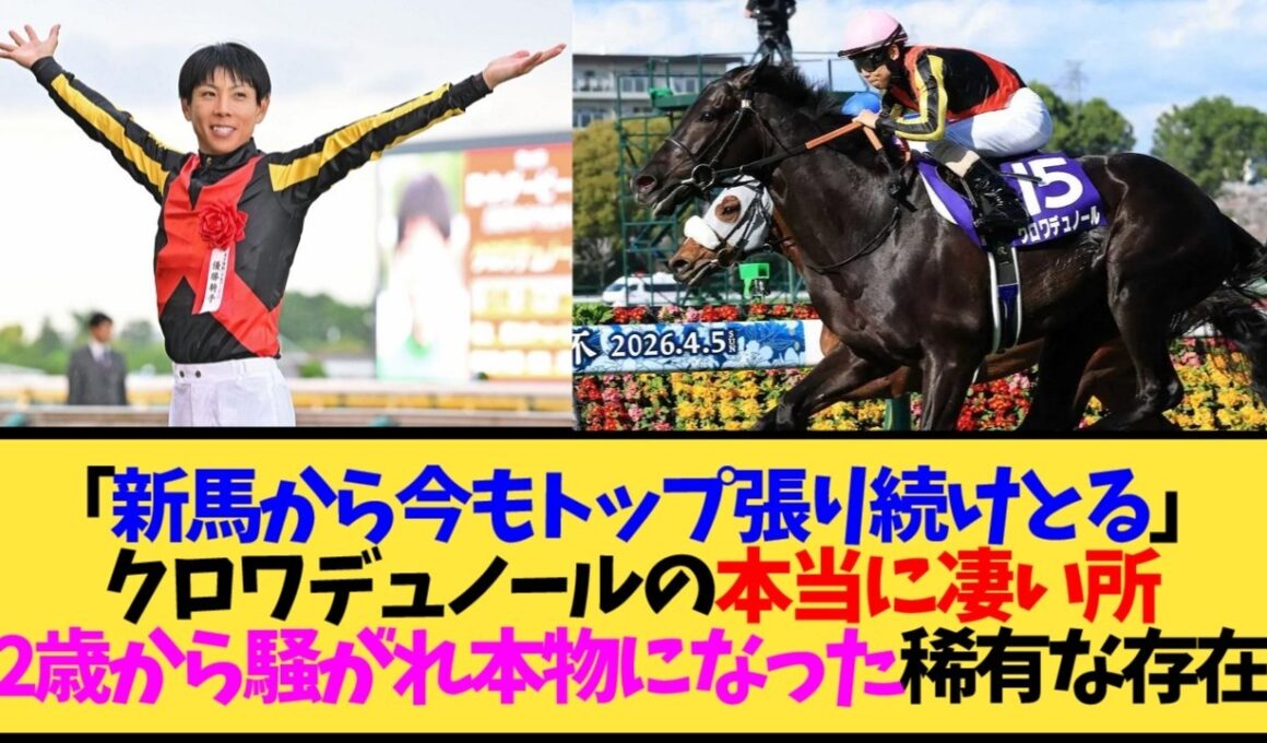 【朗報】クロワデュノール、2歳から春古馬2冠まで期待を裏切らなかった稀有な馬だった←これ【競馬】