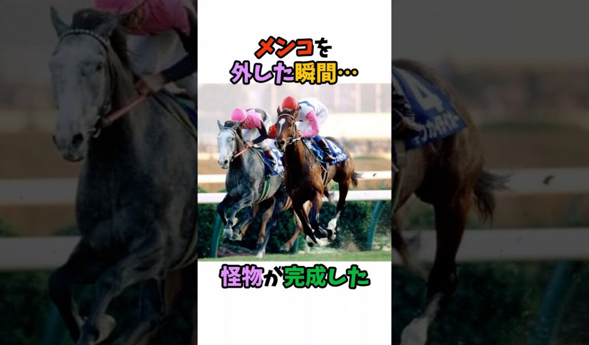 メンコを外した瞬間…怪物が完成した #競馬 #horse