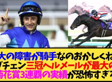 【菊花賞2026】ロブチェン三冠の最大の障害がルメールwwwまさかの展開に…【競馬】