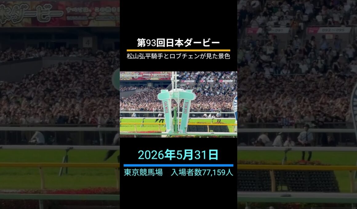 第93回日本ダービー松山弘平騎手とロブチェンが見た景色。競馬エンターテイメントを楽しみましょう。Team Z　#競馬 #競馬予想 #日本ダービー #東京優駿