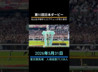 第93回日本ダービー松山弘平騎手とロブチェンが見た景色。競馬エンターテイメントを楽しみましょう。Team Z　#競馬 #競馬予想 #日本ダービー #東京優駿