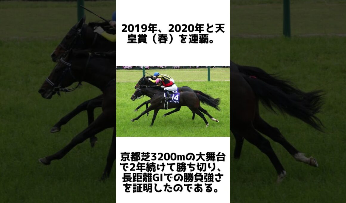 少数精鋭の長距離王！フィエールマンの雑学5選 #1分雑学 #競馬 #shorts #馬 #フィエールマン
