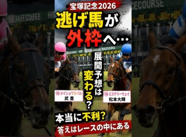 【宝塚記念2026】タバル外枠は終了？その思い込み危険です