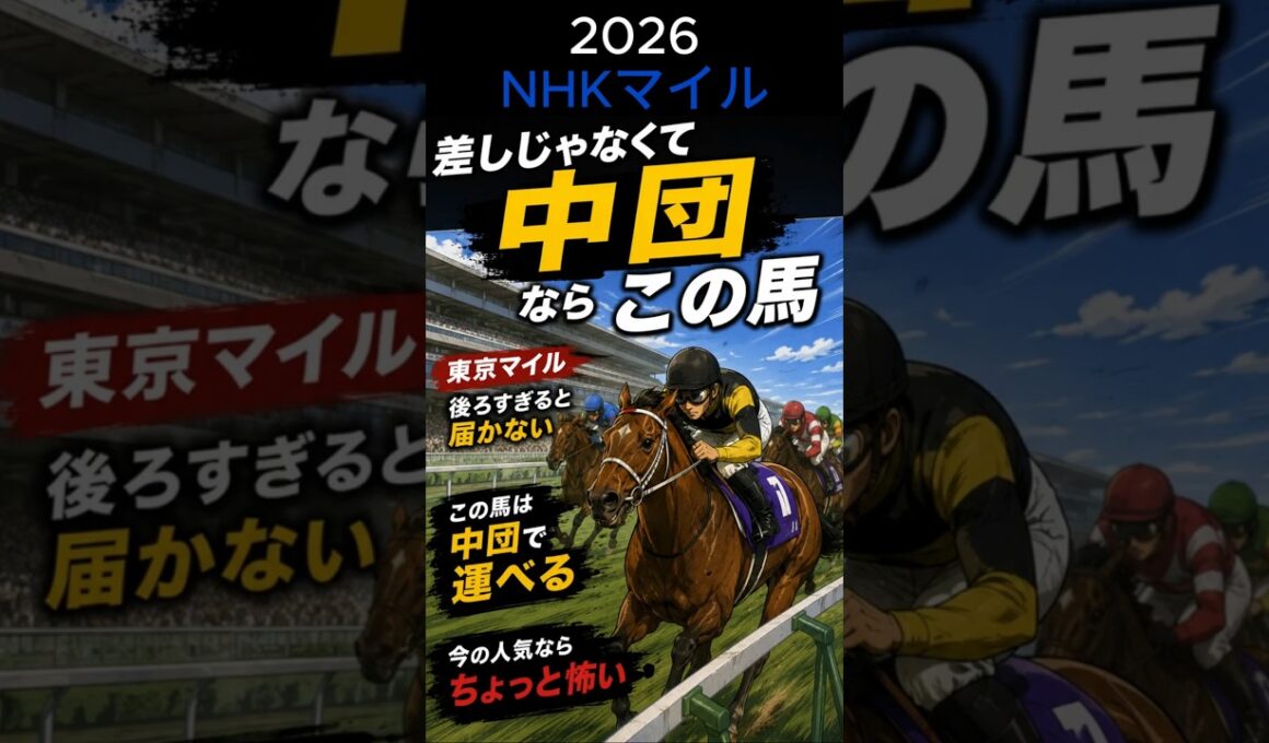 NHKマイル、差しじゃなく中団です #NHKマイルC #競馬