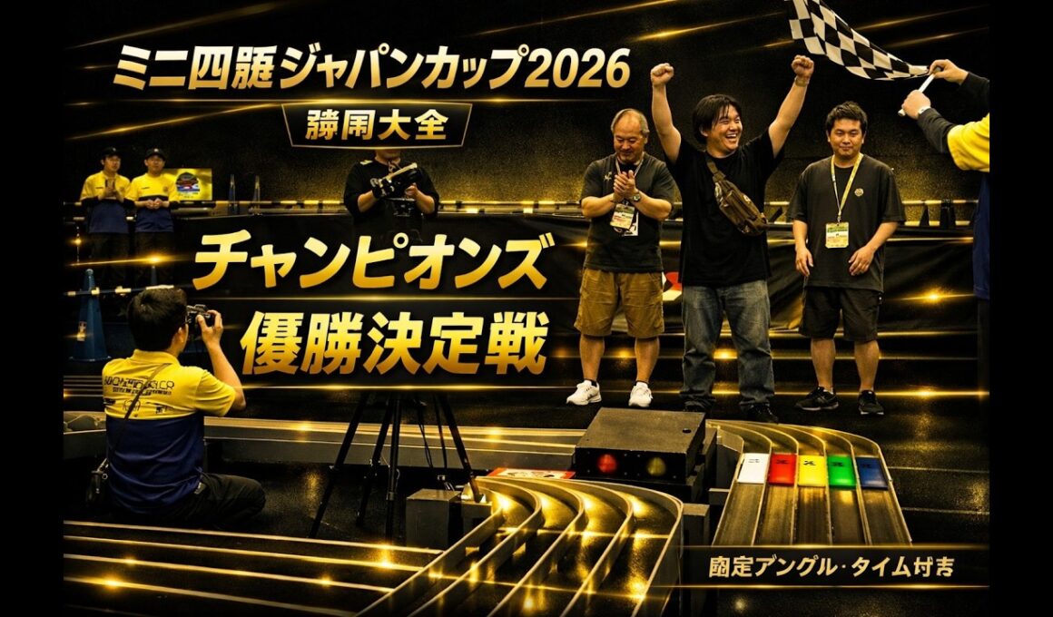 【固定アングル】ミニ四駆ジャパンカップ2026 静岡大会チャンピオンズ優勝決定戦
