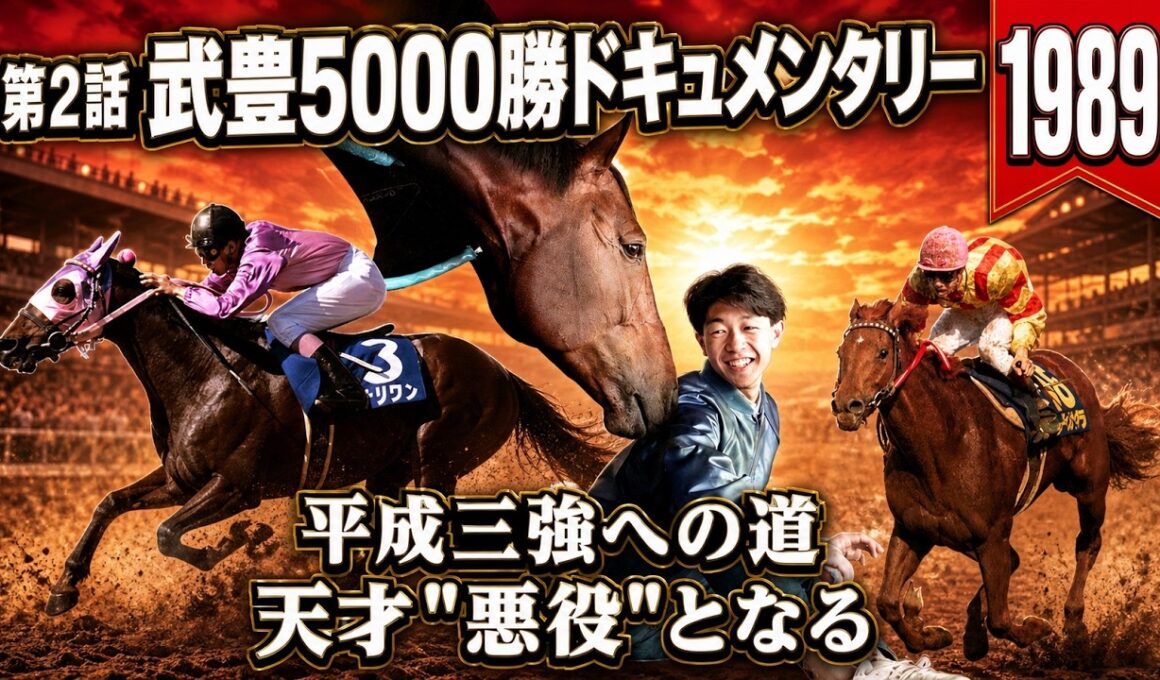 武豊5000勝ドキュメンタリー 第2話｜天才　"悪役"となる ― 平成三強　　激闘の1年 1989